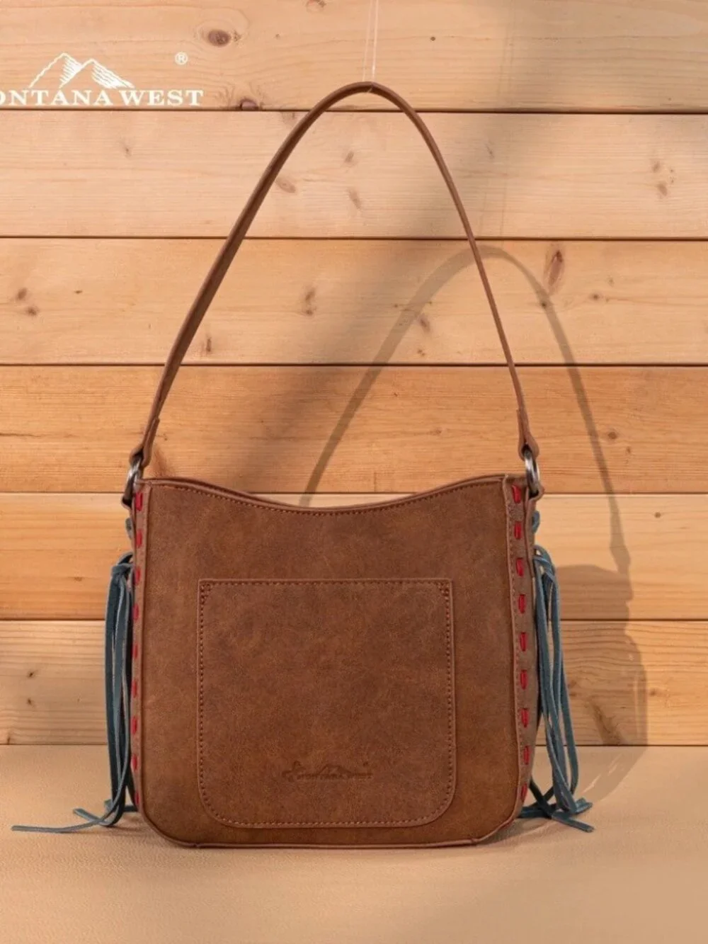 Montana West Brown Embroidered Hobo Bag Western Cowgirl Handbag